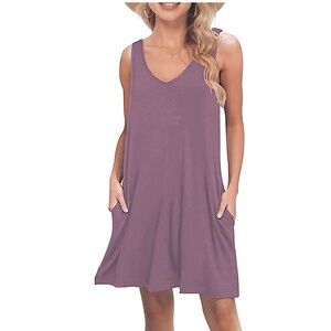 Mauve Women’s Sleeveless Dress
